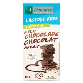 Ciocolata Lapte Fara Gluten Fara Lactoza 100gr Damhert
