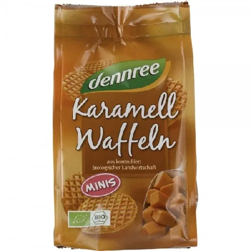 Mini Vafe cu caramel, 150g, Dennree
