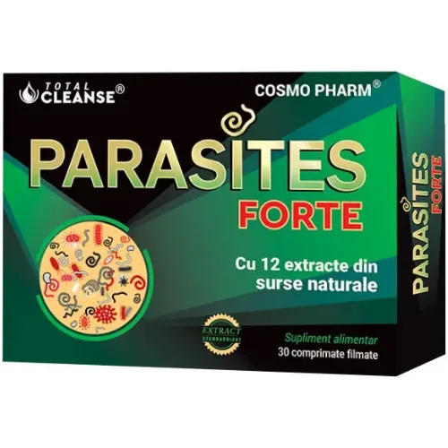 Parasites Forte Total Cleanse, 30 comprimate filmate, CosmoPharm