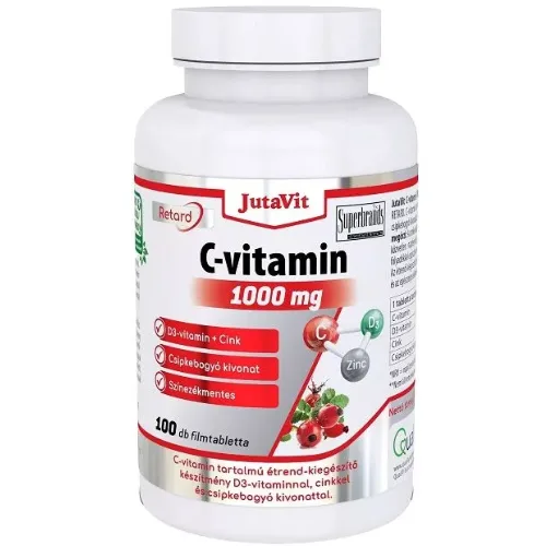 Vitamina C 1000mg +D3+Zinc+Macese Retard 100tb Jutavit