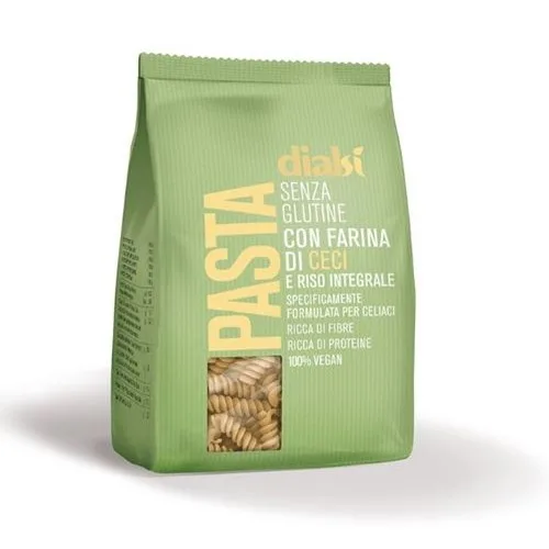 Paste Fusilli din Naut si Orez Integral, 240gr, Dialcos
