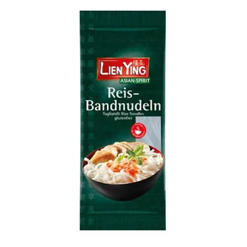 Noodles Taitei Asiatici din Orez Fara Gluten 250gr,  Lien Ying
