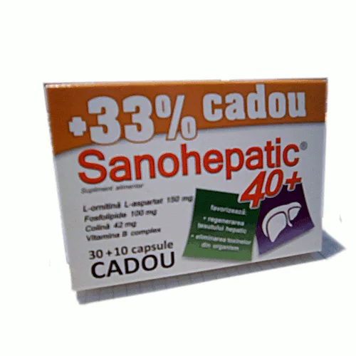 Sanohepatic 40+, Zdrovit 30+10cps cadou 