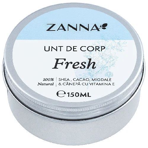  Unt de corp Fresh, 150ml, Zanna