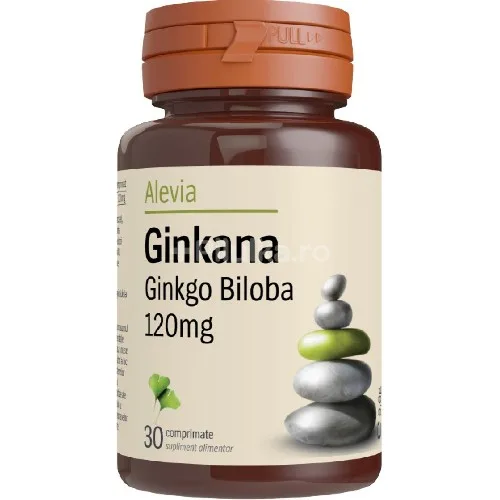 Ginkana Ginkgo Biloba 120mg 30cps Alevia