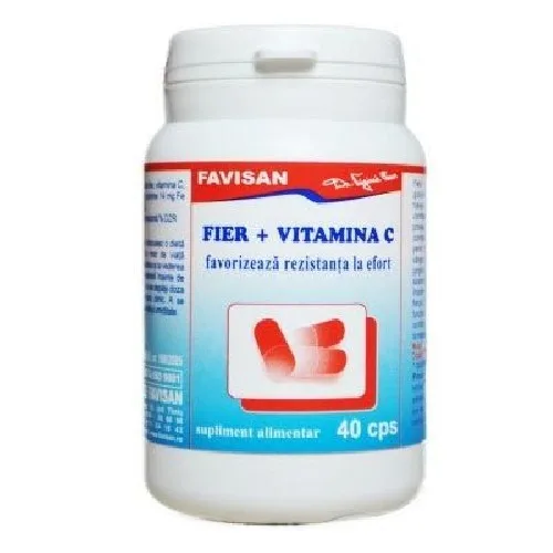 Fier + Vitamina C 40cps Favisan