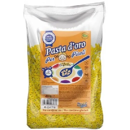 Paste D`oro Per Piccoli din Porumb fara Gluten Alfabet 250gr Sam